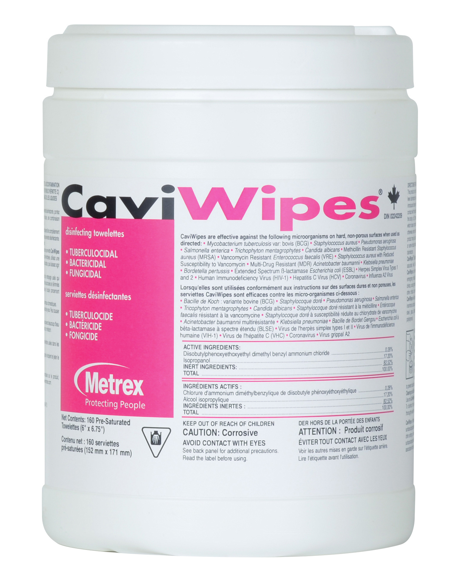 Image DÉSINFECTANT DE SURFACE | CAVIWIPE 11-XXXX | HARD SURFACE DISINFECTANT WIPES